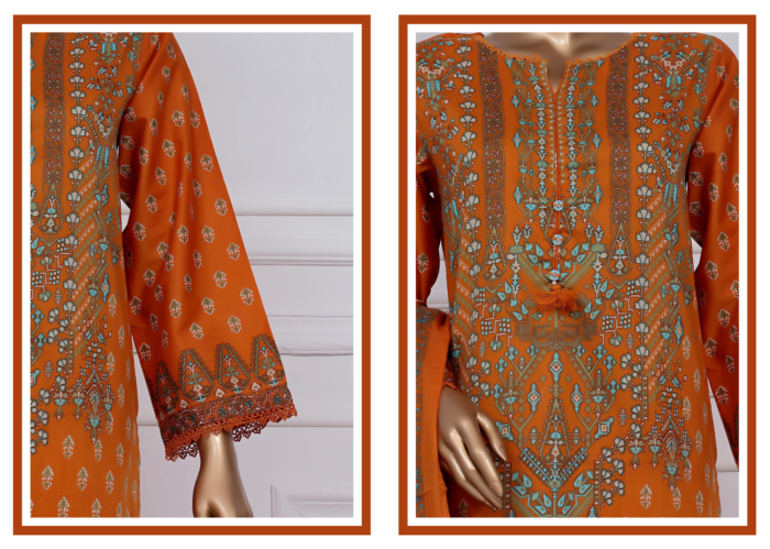 D-904 Print sadabahar printed lawn - Image 4