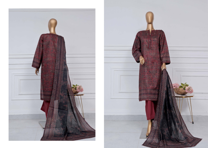 D-903 Print sadabahar printed lawn - Image 3