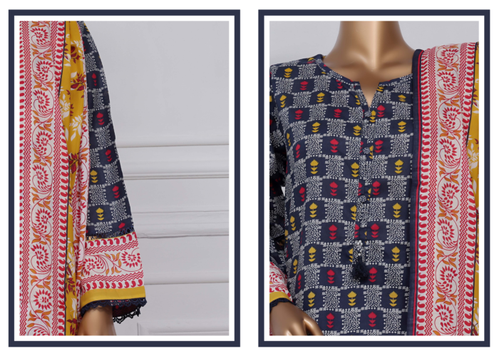 D- 901 Print sadabahar printed lawn - Image 4